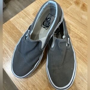 Grey slip on Vans